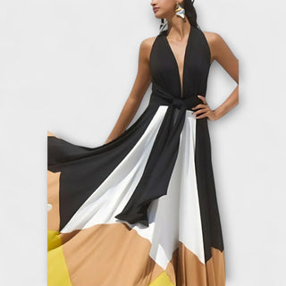 Nava | Vestido largo con espalda descubierta