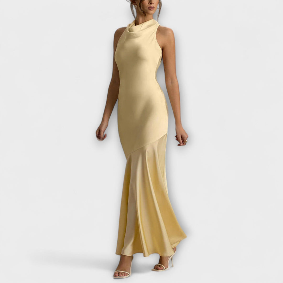 Lennon | Vestido maxi satinado