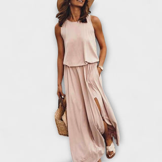 Iria | Vestido maxi sin mangas holgado