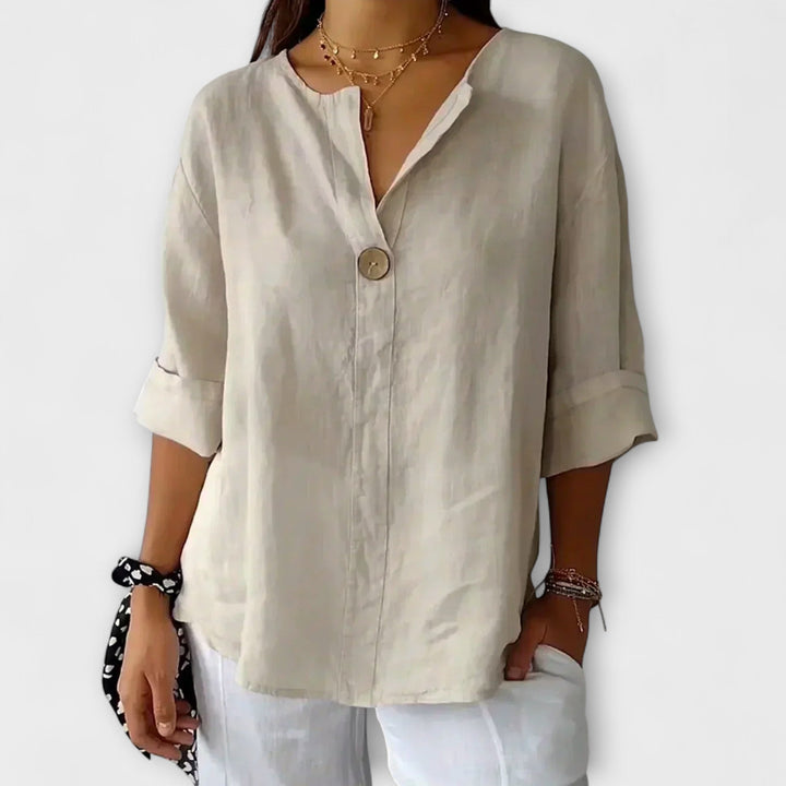 Nicole | Blusa casual con escote en V