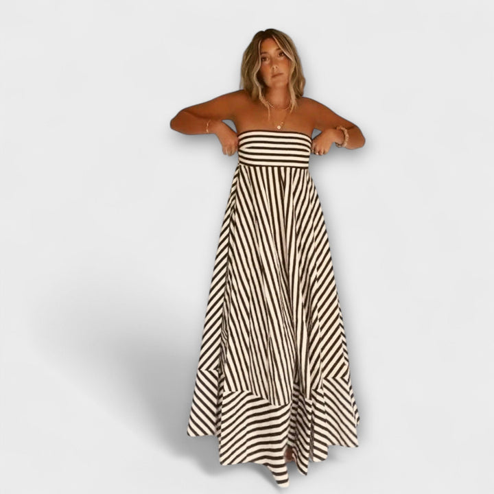 Laia | Vestido maxi con volantes