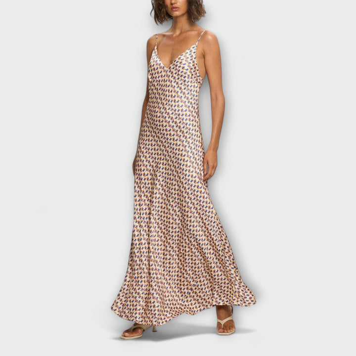 Tove | Vestido maxi geométrico
