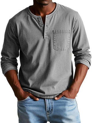 Octavio | Camiseta henley vintage