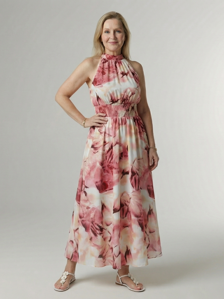 Brisa | Vestido midi halter