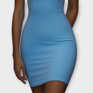 Maja | Vestido mini azul bodycon