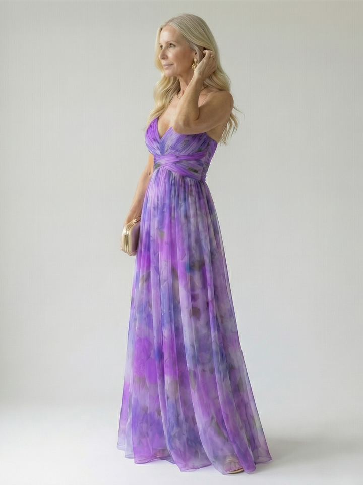 Zoraida | Vestido maxi cruzado