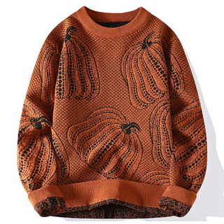 Casto | Jersey de punto color calabaza