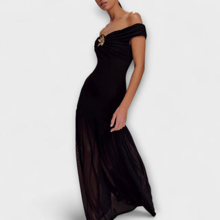 Maelie | Vestido maxi bodycon con flores