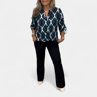 Erea | Blusa con estampado gráfico