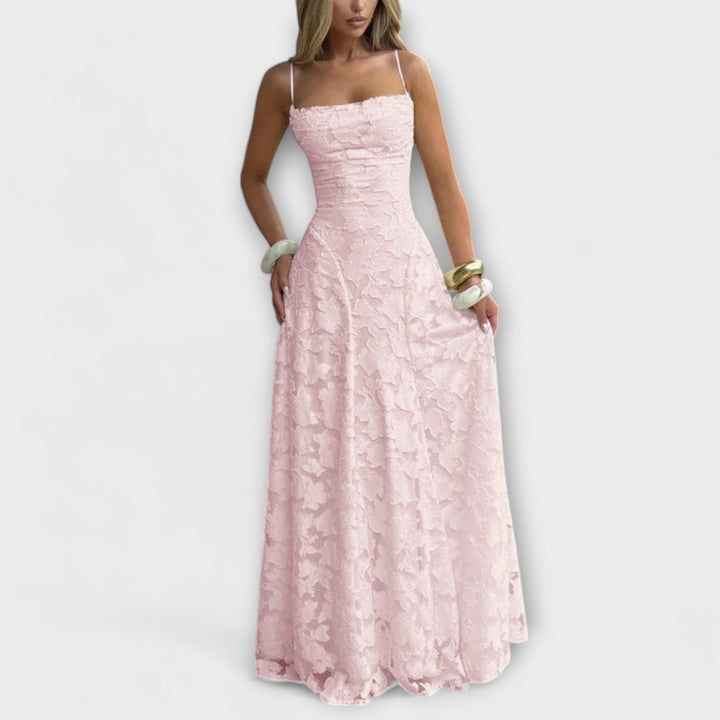 Itziar | Vestido maxi de jacquard