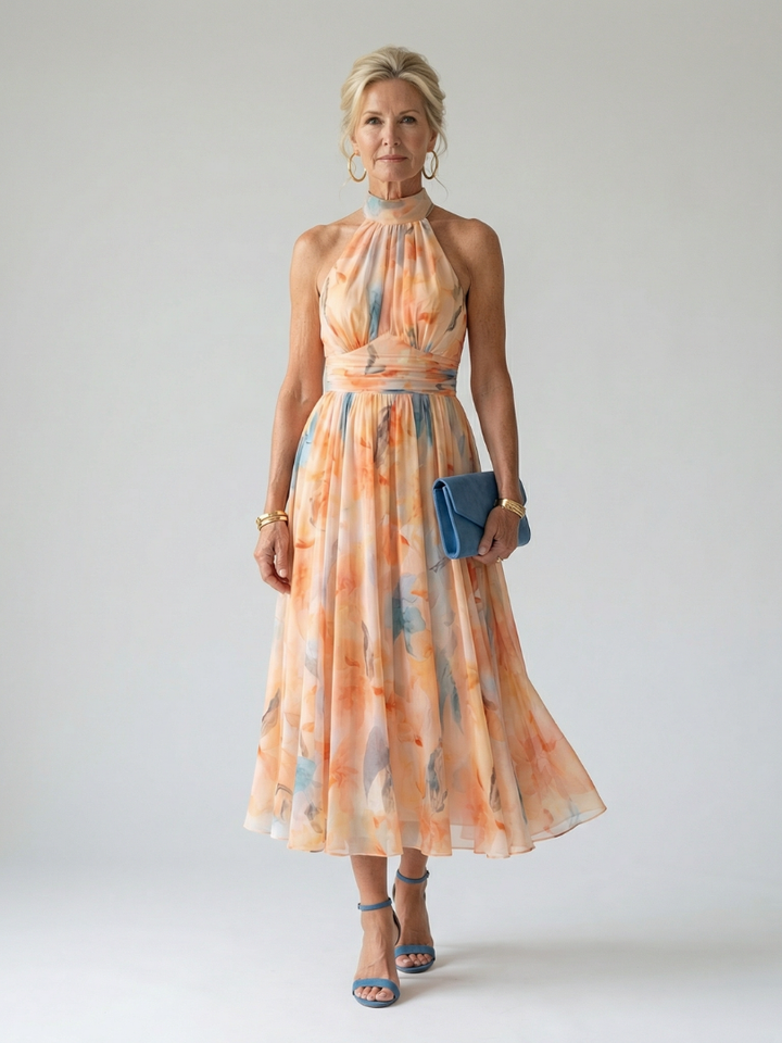 Virginia | Vestido midi halter