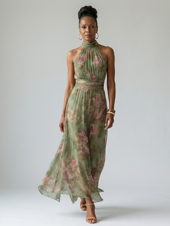 Olatz | Vestido midi halter