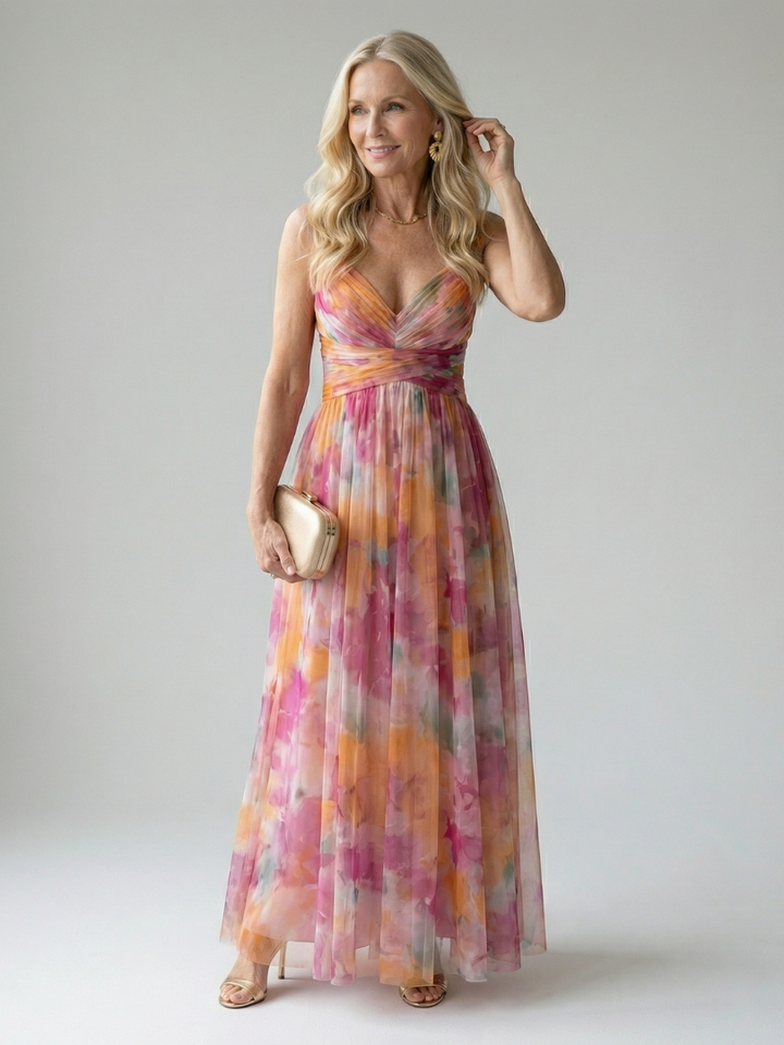 Zoraida | Vestido maxi cruzado