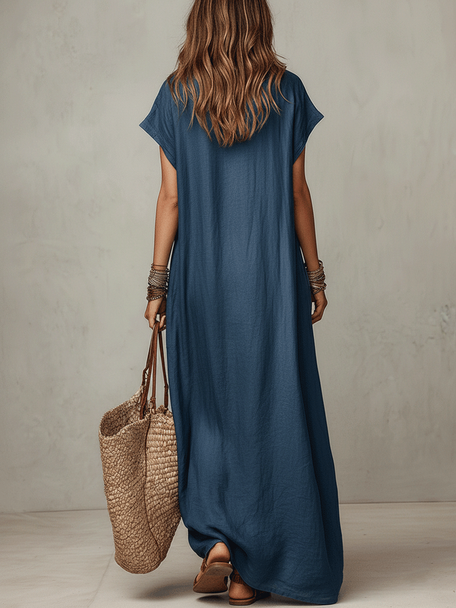 Mariela | Vestido maxi boho fluido