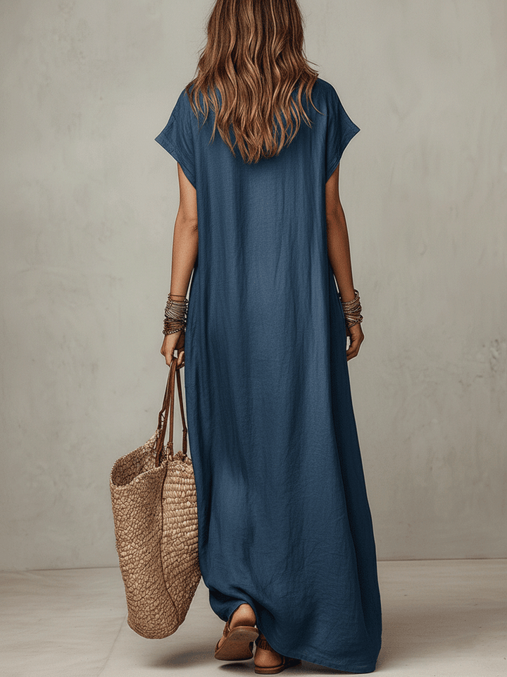 Mariela | Vestido maxi boho fluido