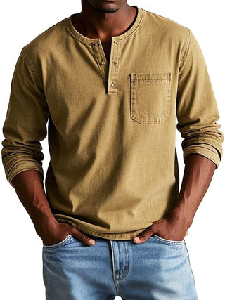 Octavio | Camiseta henley vintage