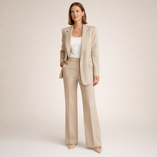 Alegría | Traje con pantalón acampanado