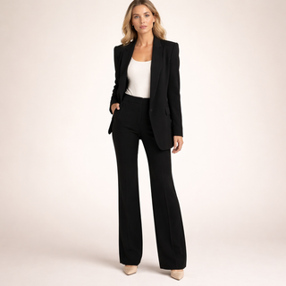 Alegría | Traje con pantalón acampanado