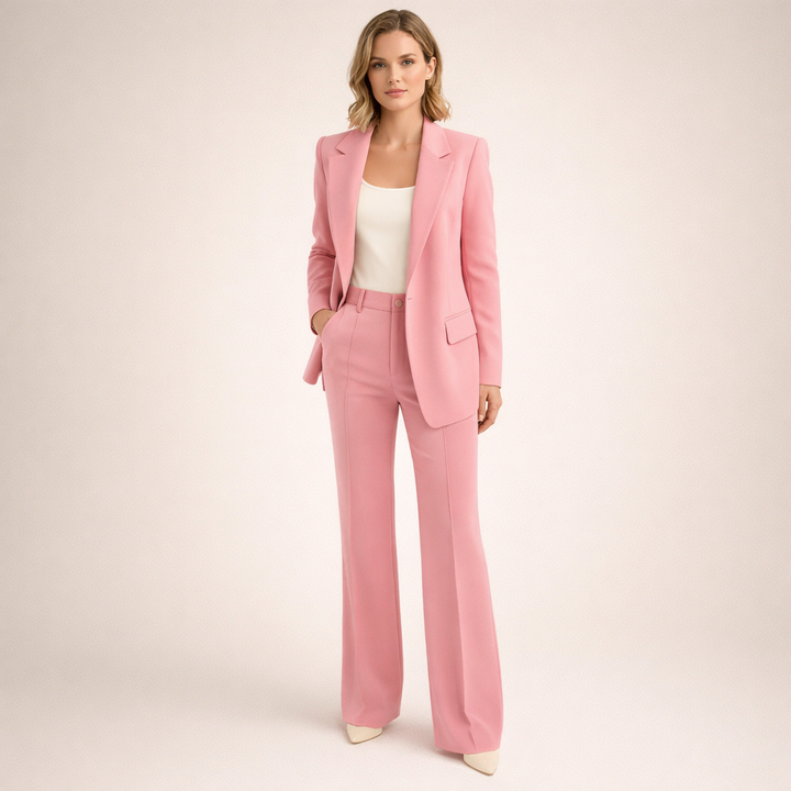 Alegría | Traje con pantalón acampanado