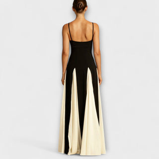 Ember | Vestido maxi con paneles de tul