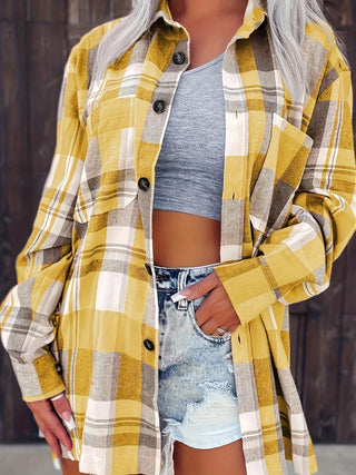 Odalys | Camisa de cuadros de manga larga