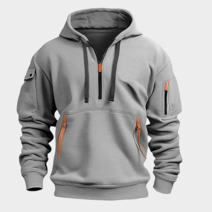 Lisardo | Sudadera con capucha y cremalleras