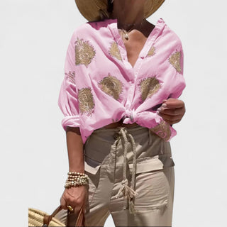 Stella | Blusa con estampado oriental