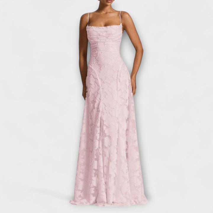 Itziar | Vestido maxi de jacquard