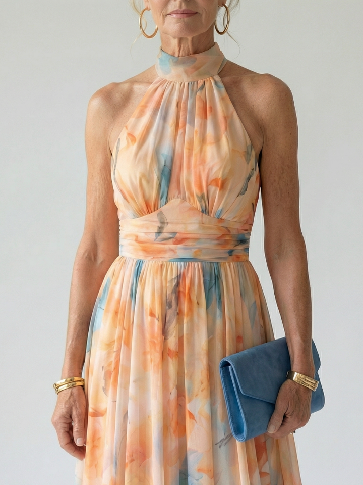 Virginia | Vestido midi halter