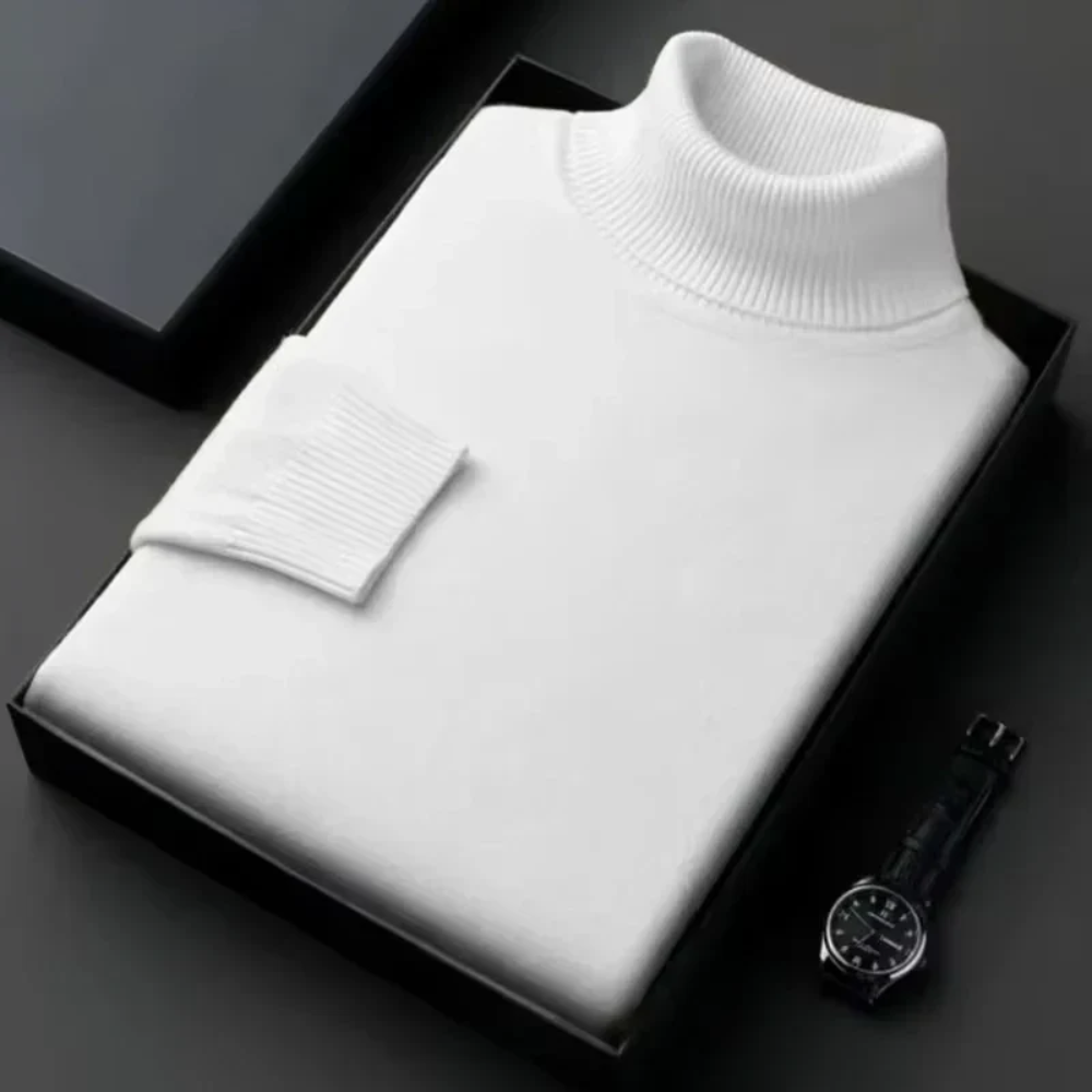Héctor | Jersey de cuello alto de punto suave