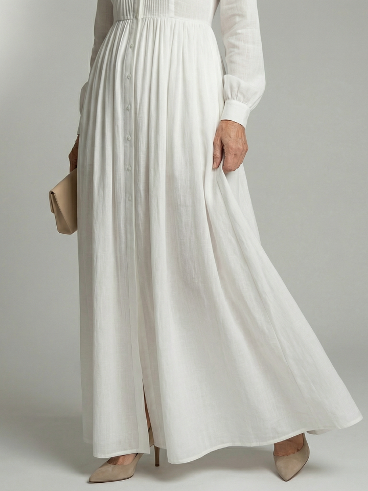 Fernanda | Vestido maxi con botones