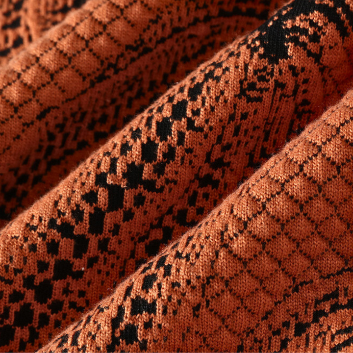 Casto | Jersey de punto color calabaza