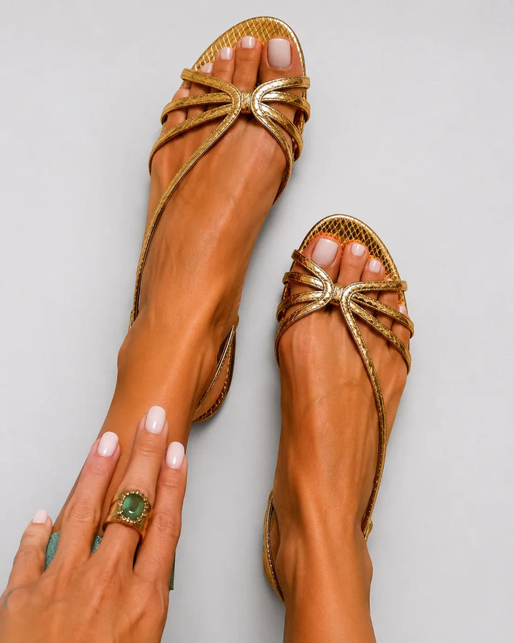 Ginevra | Sandalias doradas