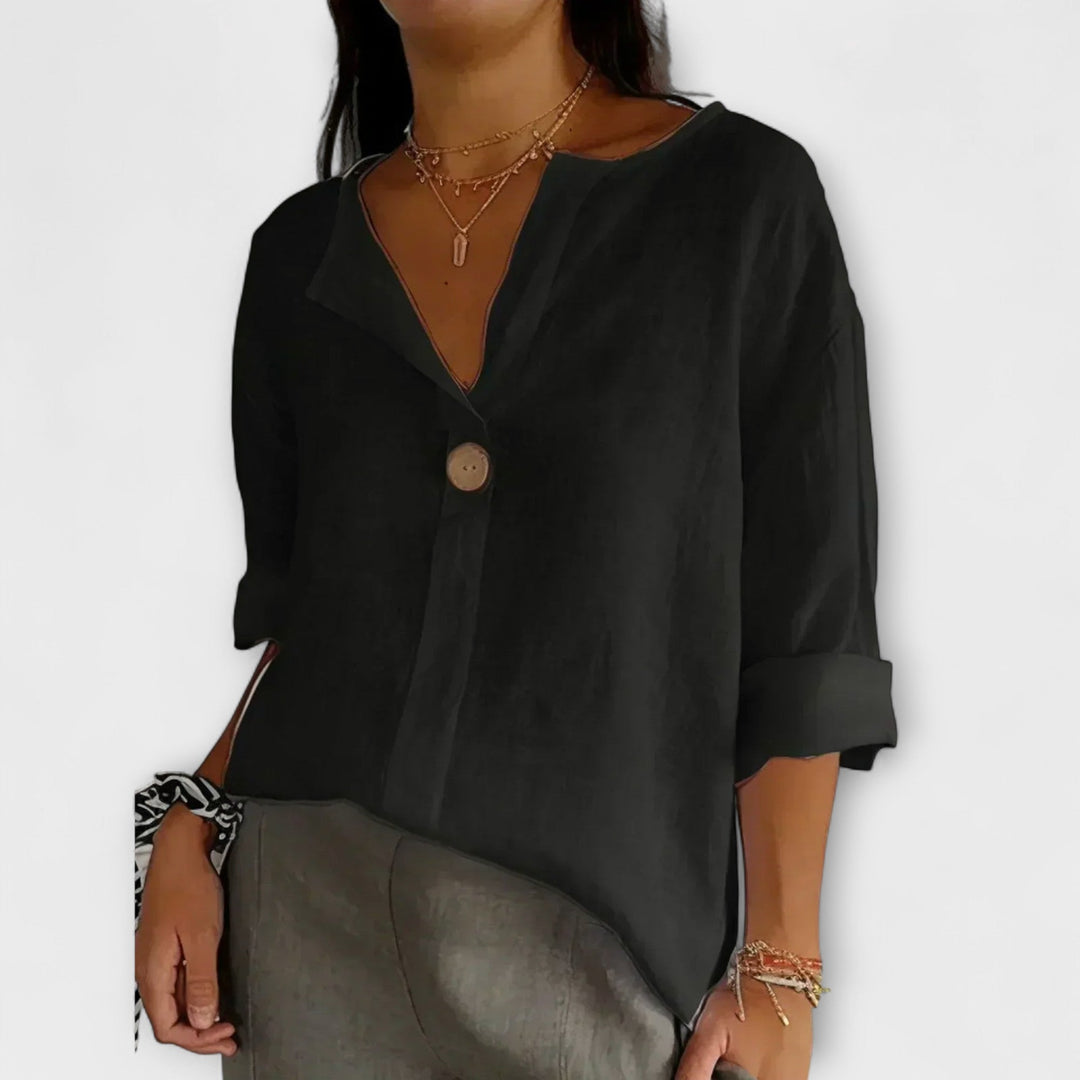 Nicole | Blusa casual con escote en V