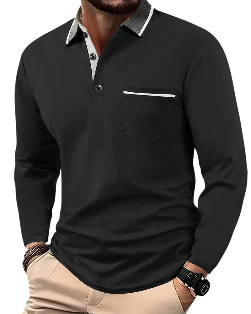 Larsen | Polo de manga larga