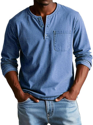 Octavio | Camiseta henley vintage
