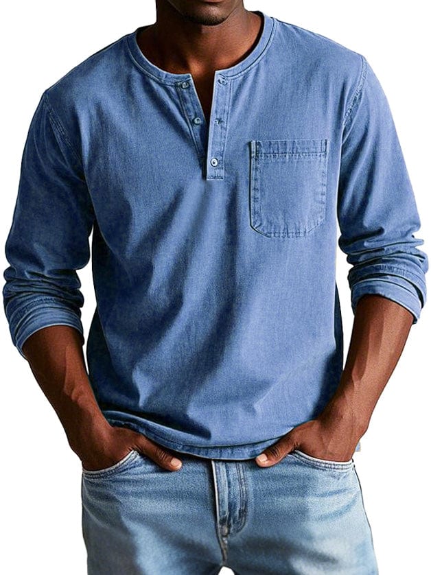 Octavio | Camiseta henley vintage