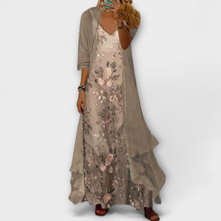 Mara | Vestido maxi con chaqueta