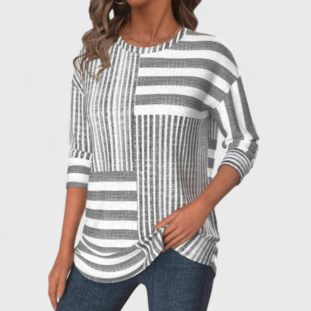 Paz | Blusa de rayas transpirable