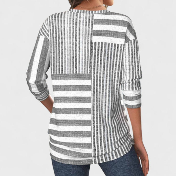 Paz | Blusa de rayas transpirable