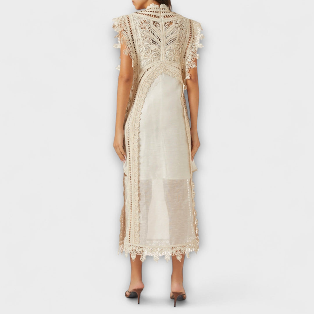 Mira | Vestido maxi de organza