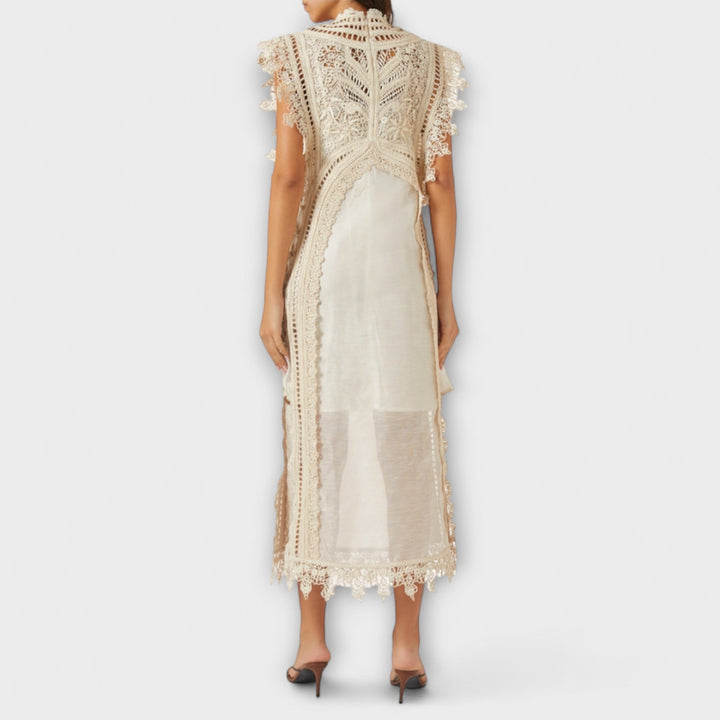 Mira | Vestido maxi de organza