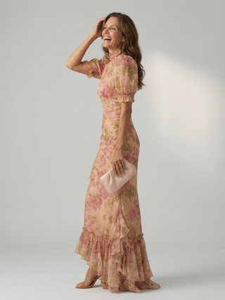 Georgina | Vestido midi de escote alto