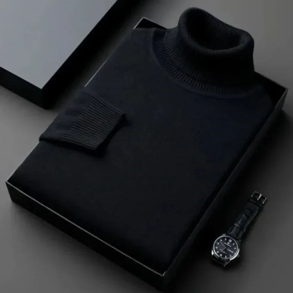 Héctor | Jersey de cuello alto de punto suave