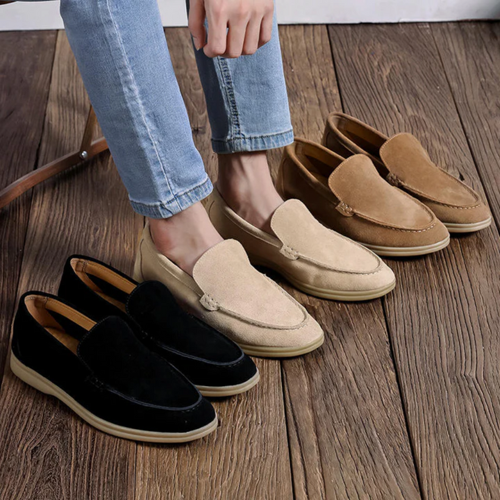 Baltasar | Mocasines efecto ante color caramelo