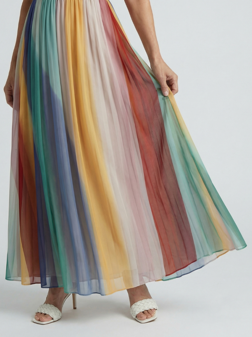 Dafne | Vestido maxi a rayas