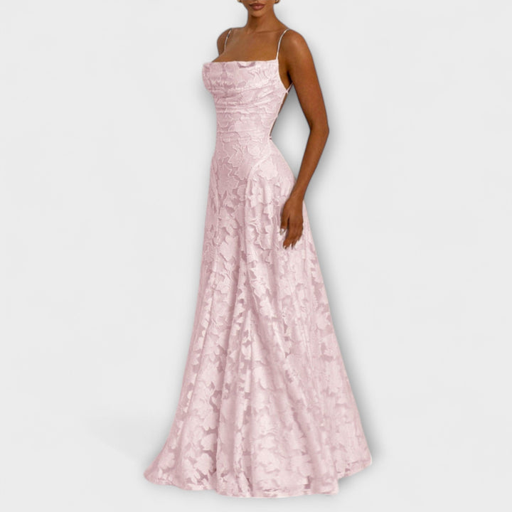 Itziar | Vestido maxi de jacquard