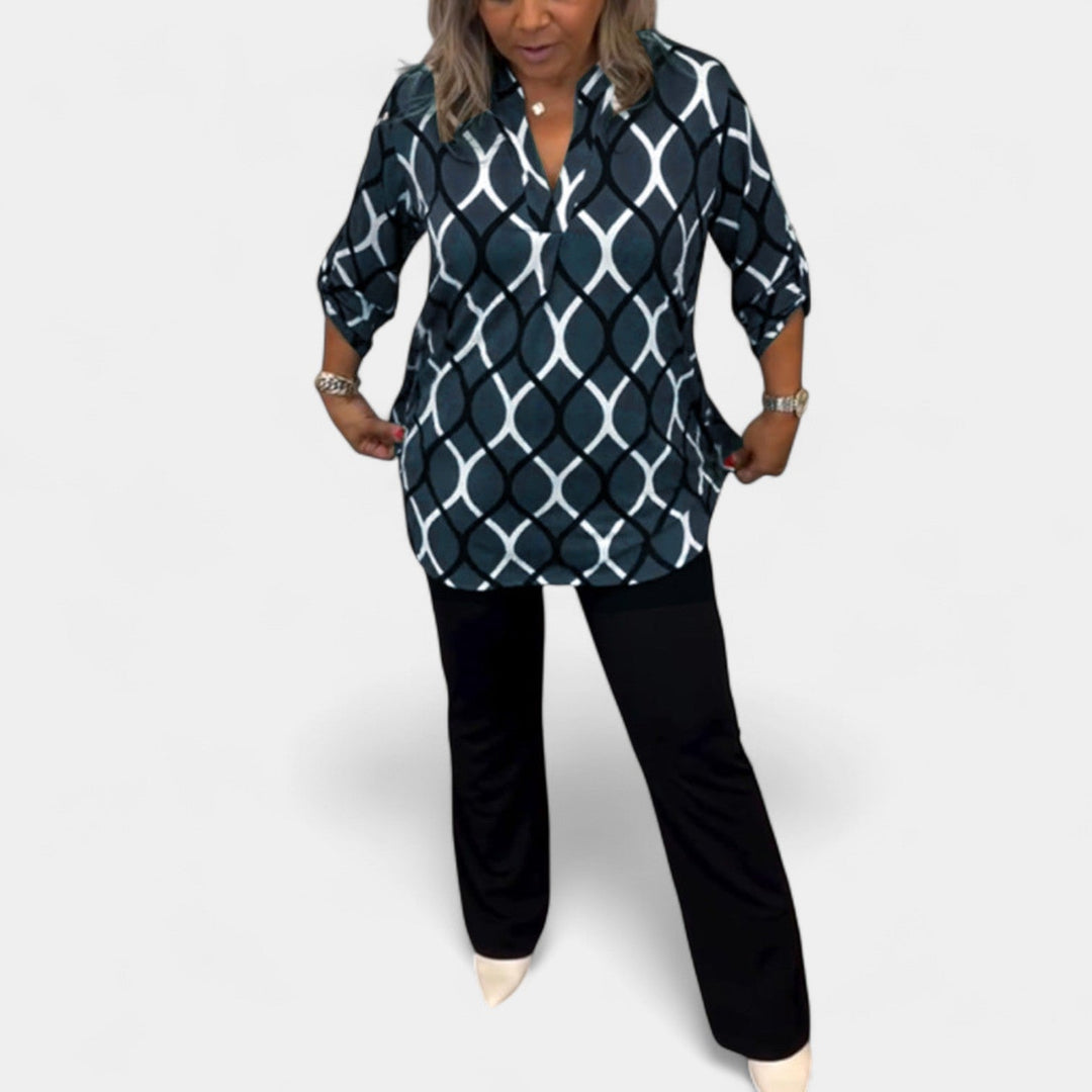 Erea | Blusa con estampado gráfico