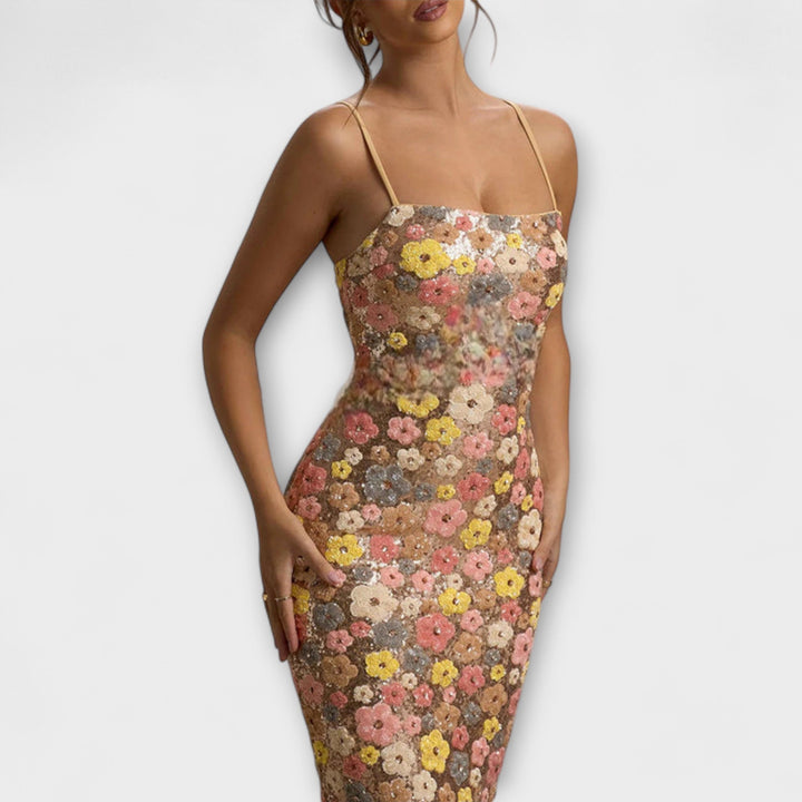 Ondina | Vestido maxi de lentejuelas estilo años 80