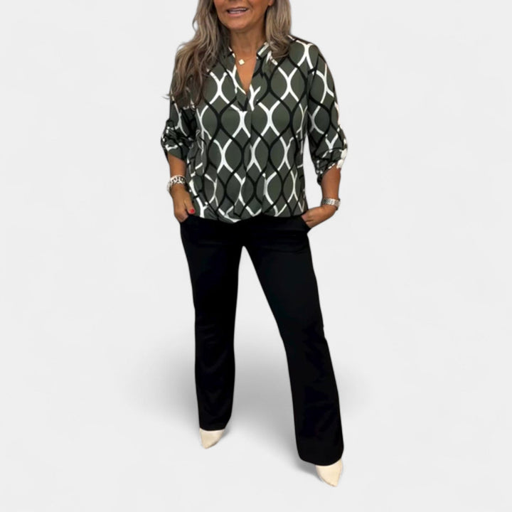 Erea | Blusa con estampado gráfico
